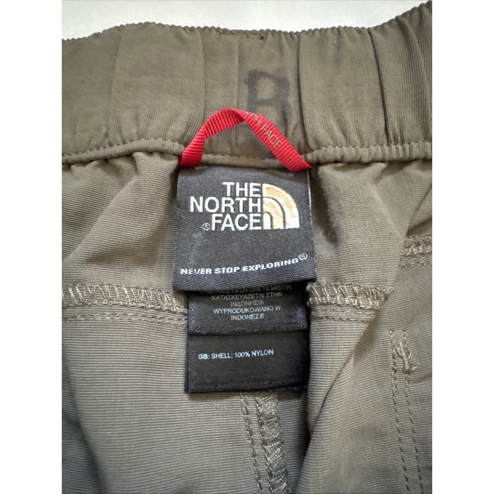 The North Face Men's Olive Convertible Hiking Performance Pants Shorts Size Med